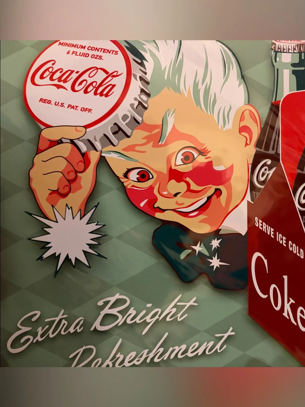 Coca Cola 17x12 embossed